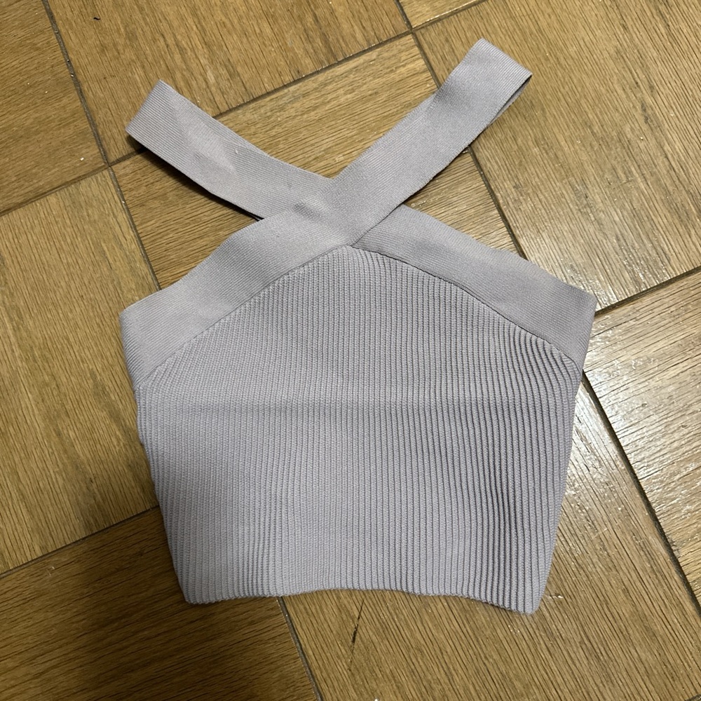 Aritzia Sculpt Knit Criss Cross Cropped Tank